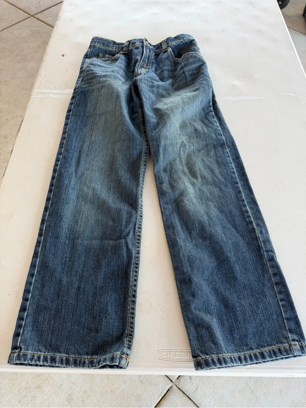 Gymboree Boys Classic Relaxed Blue Denim Jeans With Adjustable Waist